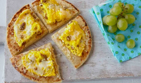 Microwave Italian Breakfast Flatbread #breakfast #recipe