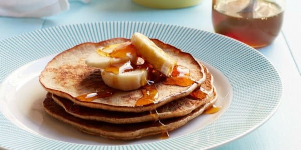 Banana and Almond Butter Pancakes #breakfast #recipe