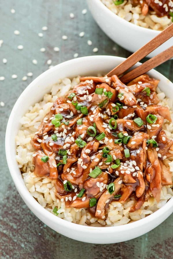 Crock Pot Teriyaki Chicken #recipe #dinner