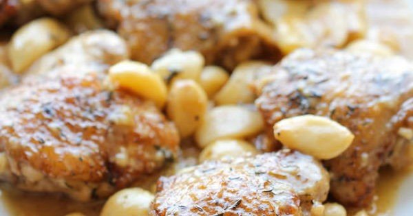 Chicken with 40 Cloves of Garlic #chicken #recipe #dinner