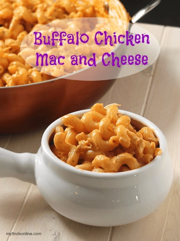 Buffalo Chicken Macaroni and Cheese #recipe #chicken #dinner