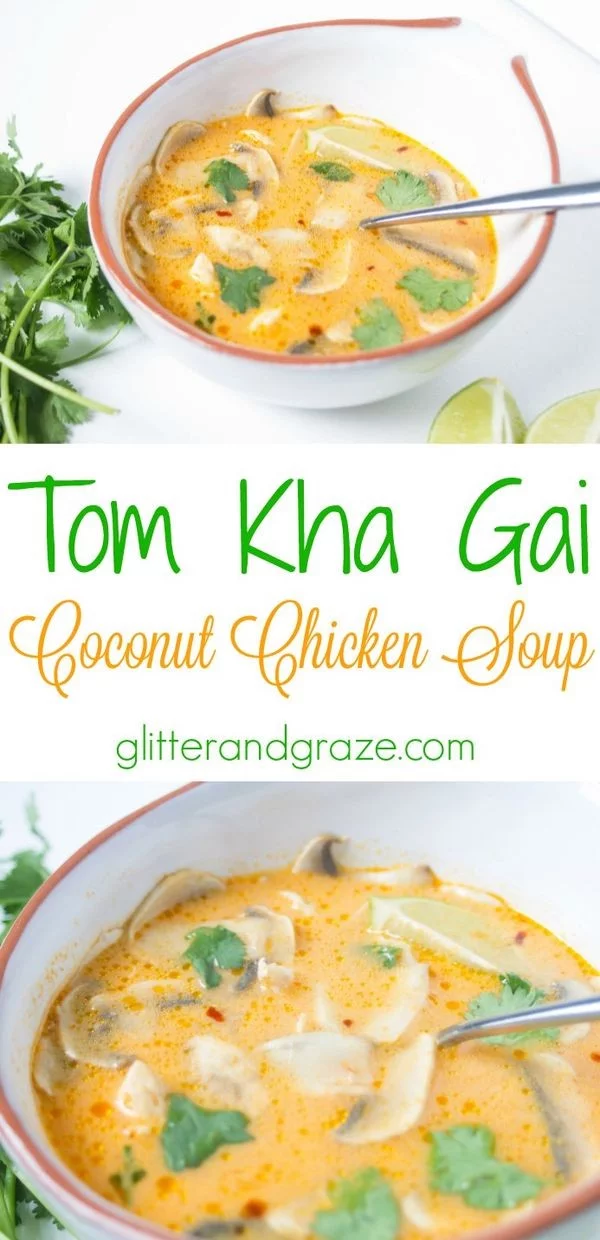 Tom Kha Gai- Coconut Chicken Soup #chicken #soup #dinner #recipe