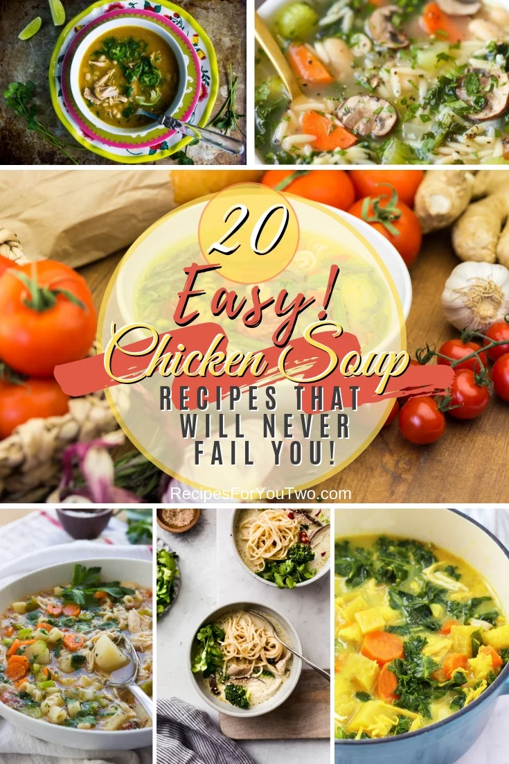 What can pick you up better than chicken soup? These are the best easy chicken soup recipes that will never fail you! #recipe #chicken #soup #dinner