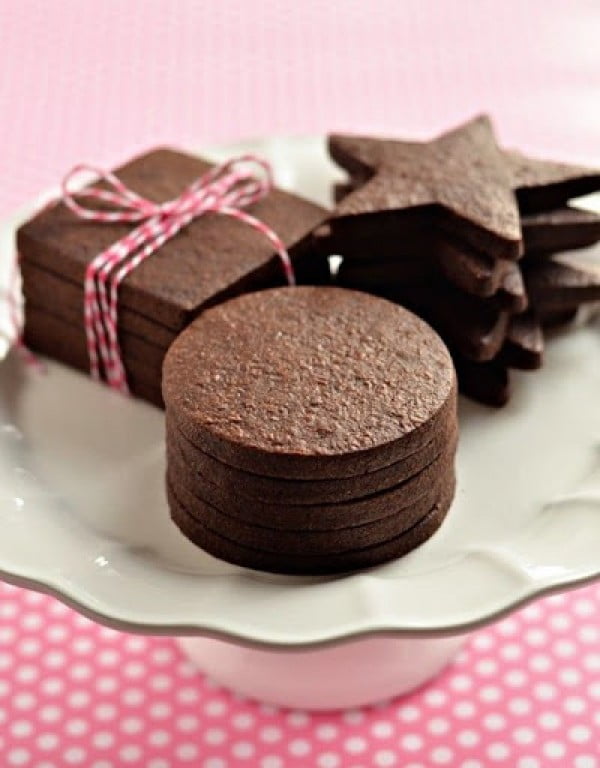 Perfect Dark Chocolate Sugar Cookies by Kim M #dessert #chocolate #cookies