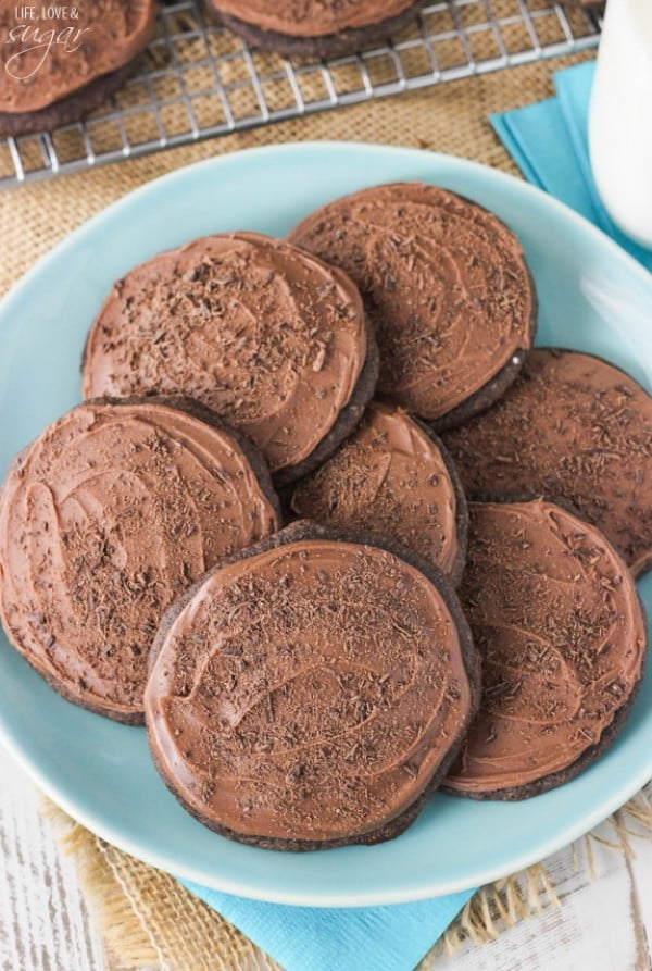 Grandfather's Favorite Iced Chocolate Cookies #dessert #chocolate #cookies