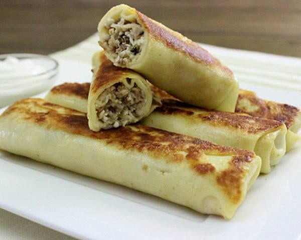 Savory Crepes with Meat Filling #crepes #recipe #dinner