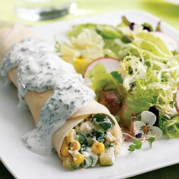 Summer Vegetable Crepes Recipe #crepes #recipe #dinner