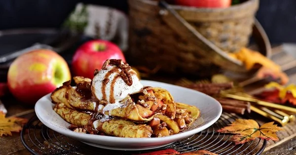 Apple Pie Crepes recipe #crepes #recipe #dinner