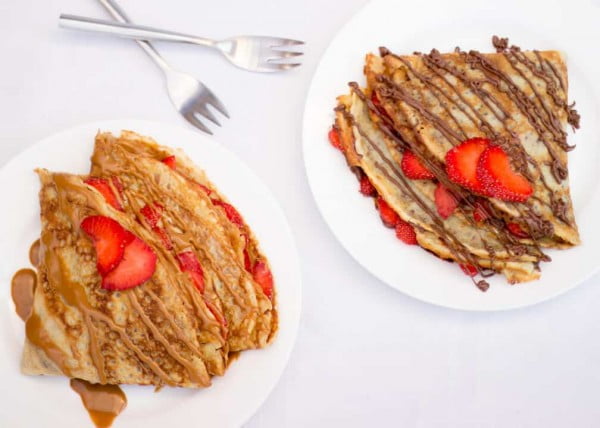 Nutella Crepes #crepes #recipe #dinner