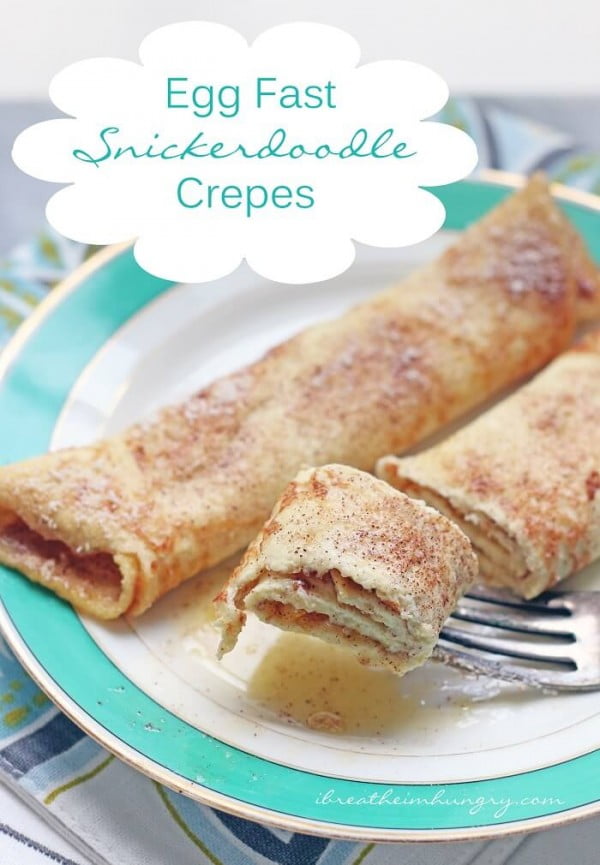 Keto Egg Fast Snickerdoodle Crepes (Low Carb) #crepes #recipe #dinner