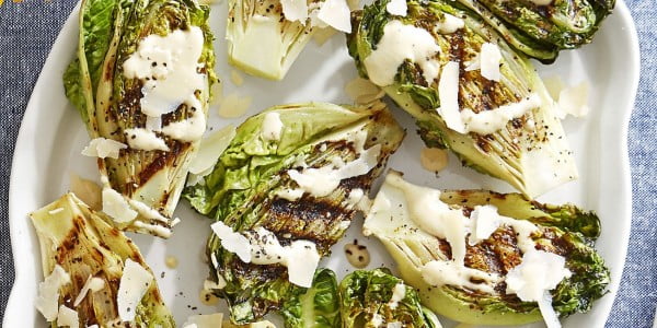 Charred Gem Lettuce #grill #dinner #recipe