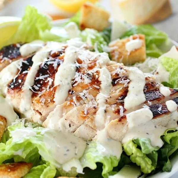 Grilled Chicken Caesar Salad #grill #dinner #recipe