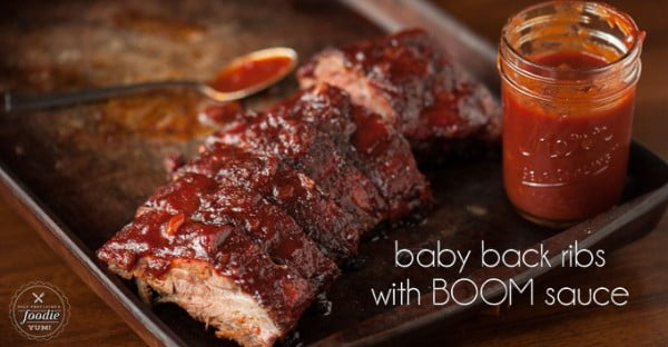 Baby Back Ribs with BOOM Sauce #grill #dinner #recipe