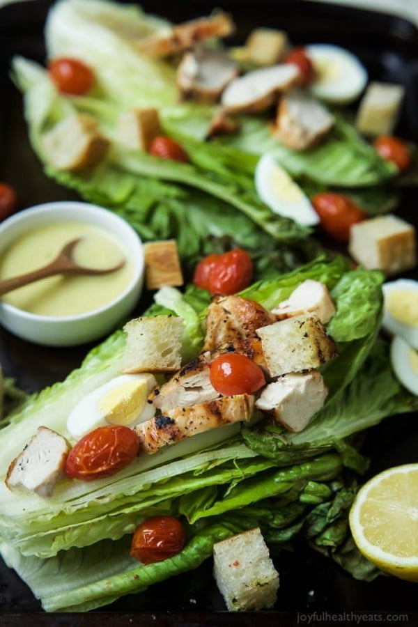 Grilled Chicken Caesar Salad #recipe #salad #healthy