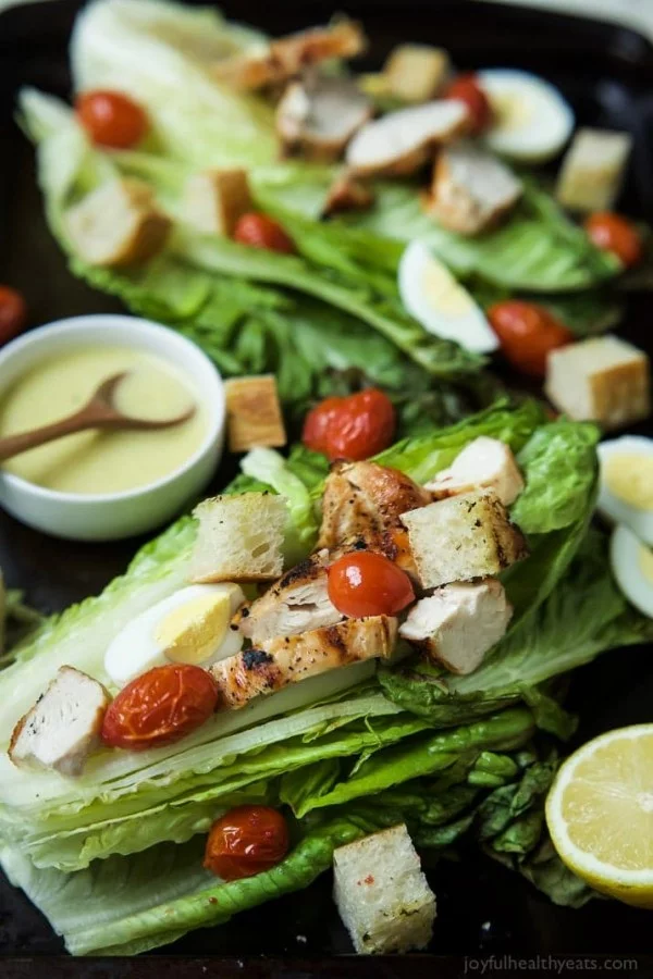 Grilled Chicken Caesar Salad #recipe #salad #healthy