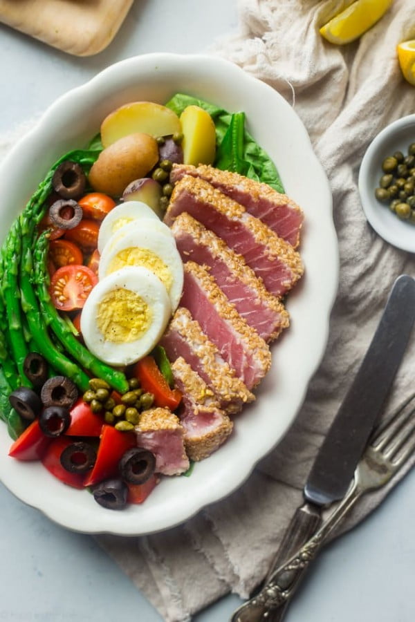 Asian Nicoise Salad #recipe #salad #healthy