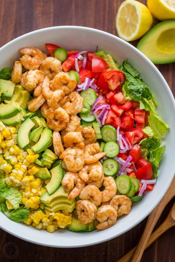 Avocado Shrimp Salad Recipe (VIDEO) #recipe #salad #healthy