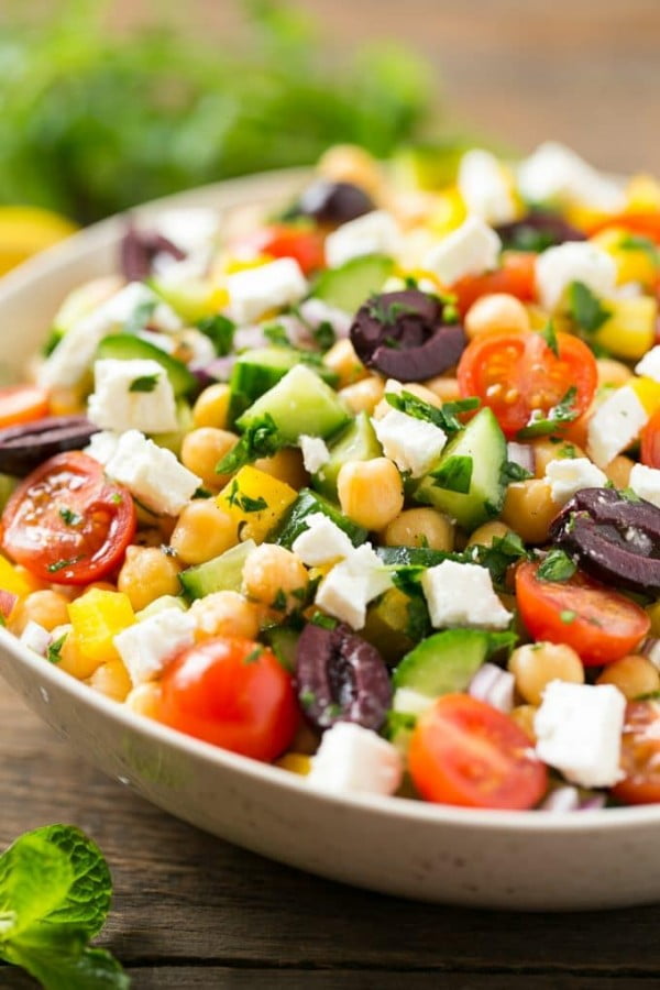 Chopped Greek Salad #recipe #salad #healthy