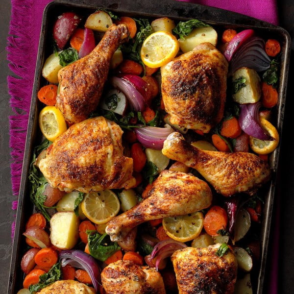 Garlicky Chicken Dinner Recipe #onepan #recipe #dinner