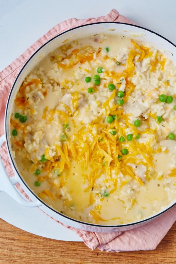 Pot Creamy Chicken and Rice Casserole #onepot #dinner #recipe