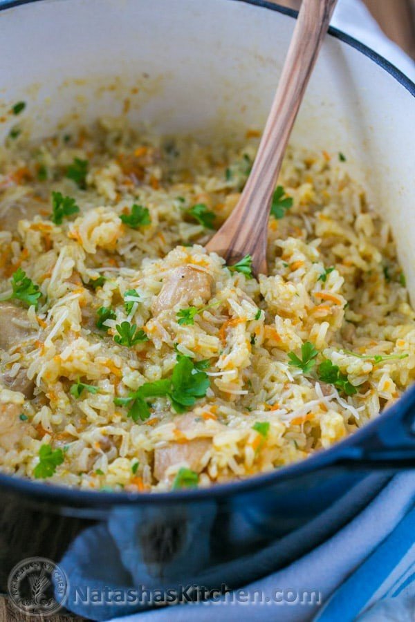 Creamy Chicken and Rice Recipe, One #onepot #dinner #recipe