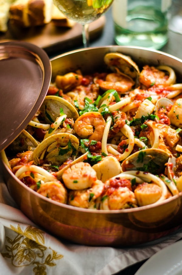 Seafood Fra Diavolo #pasta #dinner #recipe