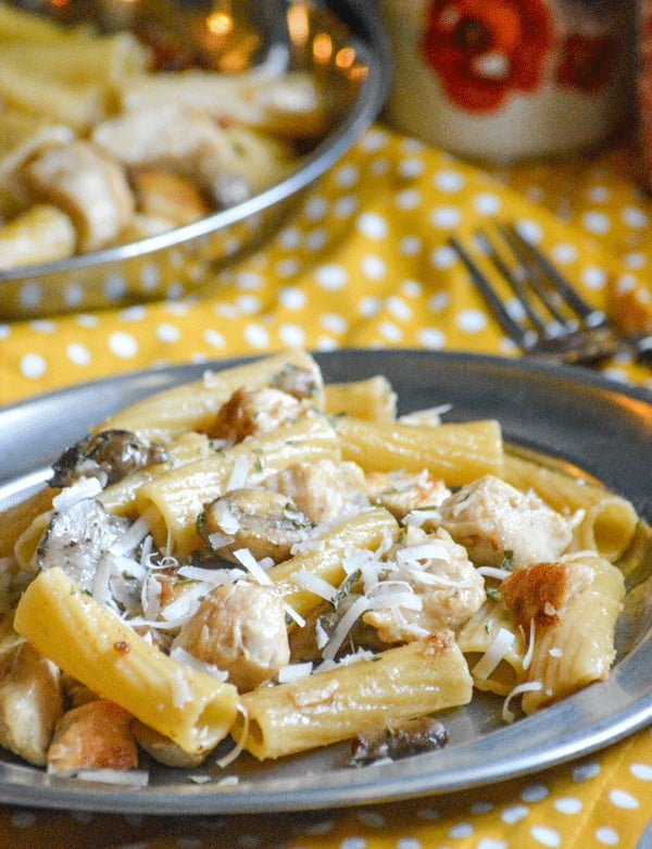 One Pot Chicken Marsala Pasta #pasta #dinner #recipe