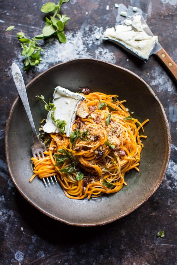 Butternut Squash Goat Cheese Pasta. #pasta #dinner #recipe