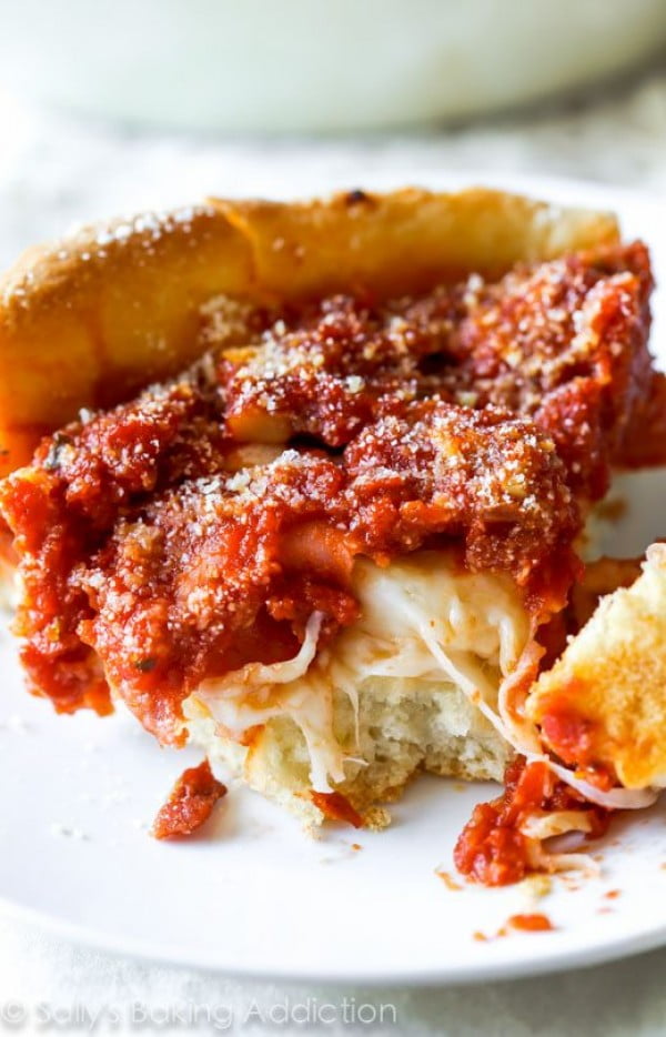How To Make Chicago-Style Deep Dish Pizza. #pizza #dinner #recipe