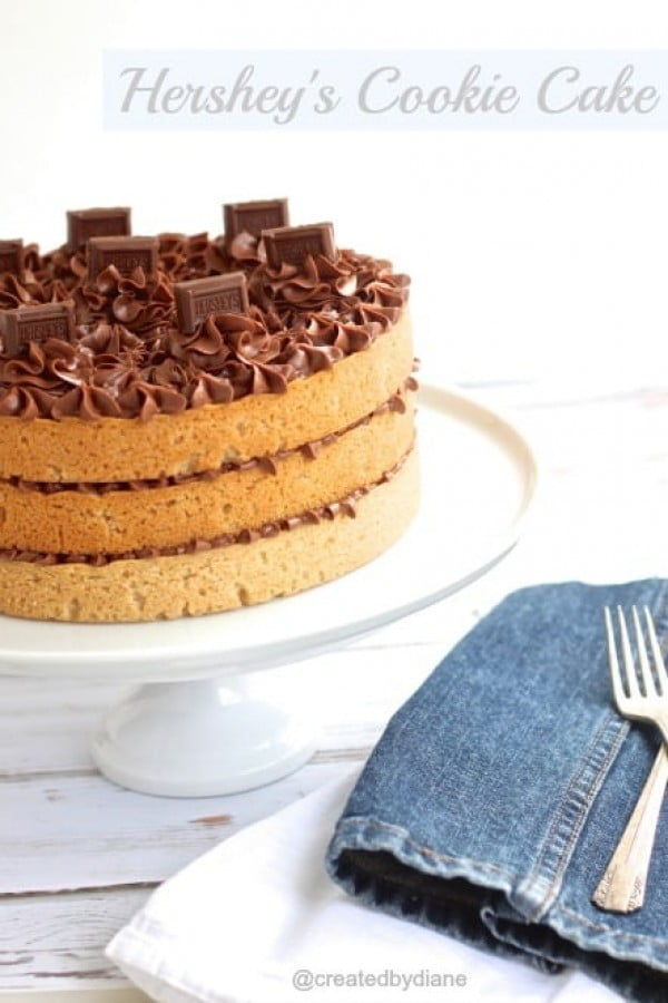 Hershey's Cookie Cake #romantic #recipe #dessert