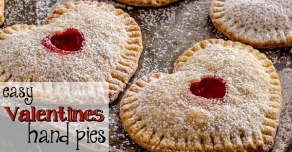 Easy Valentines Hand Pies #romantic #recipe #dessert