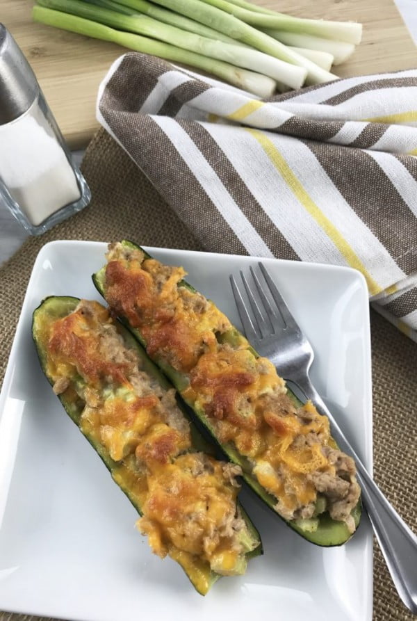 Keto Tuna Melt on Zucchini | Everyday Ketogenic #seafood #dinner #recipe