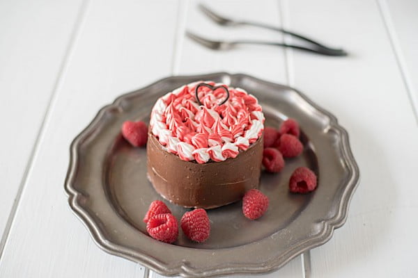 Mini Chocolate Cake for Two #cake #recipe #dessert