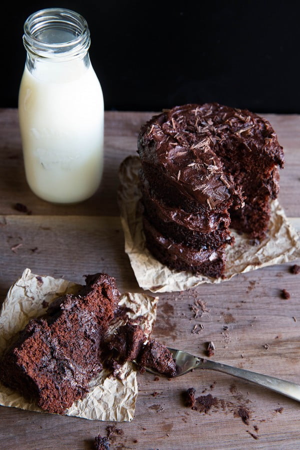 30-Minute Chocolate Cake For Two - Broma Bakery #cake #recipe #dessert
