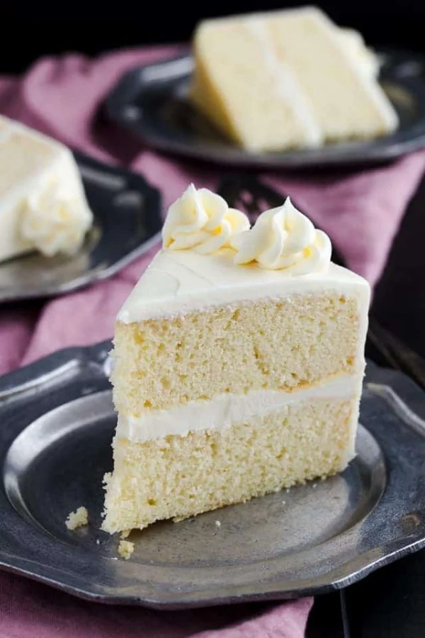 Homemade Vanilla Cake Recipe | Baked by an Introvert #cake #recipe #dessert