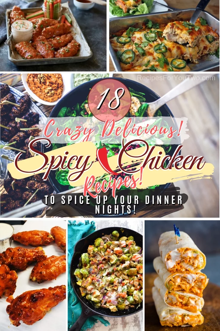 Spice up your dinner nights with these crazy delicious spicy chicken recipes! Great list! #dinner #chicken #spicy