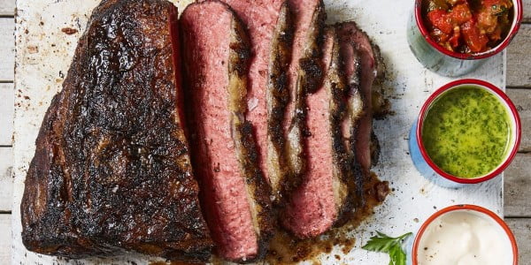Sweet and Smoky Tri-Tip #steak #recipe #dinner