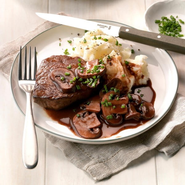 Beef Filets with Portobello Sauce #steak #recipe #dinner