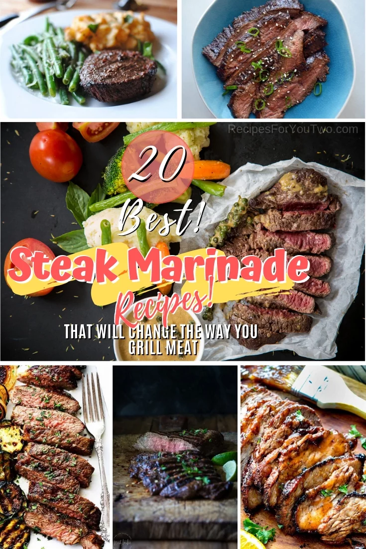 The BBQ and grill season is coming and you should get ready to make the best steaks ever! Here are 20 terrific steak marinade recipes to choose from! #recipe #steak #grill #bbq #dinner