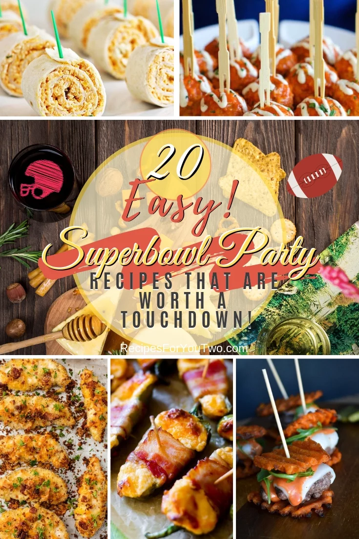 Get ready for the Superbowl party night the right way. Here are the best party food recipes to try. Great list! #recipe #superbowlparty #snacks