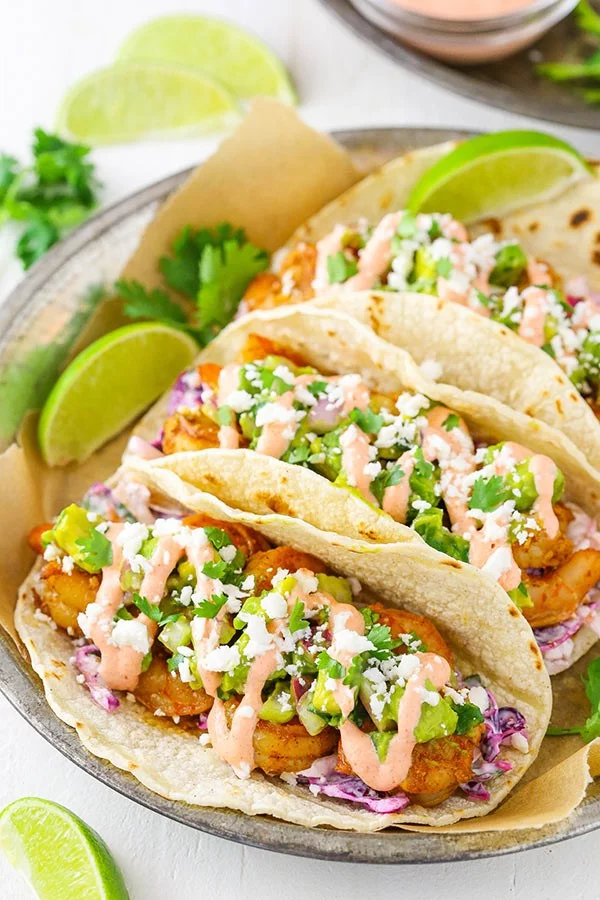 Delicious & Easy Shrimp Dinner #tacotuesday #taco #recipe #dinner