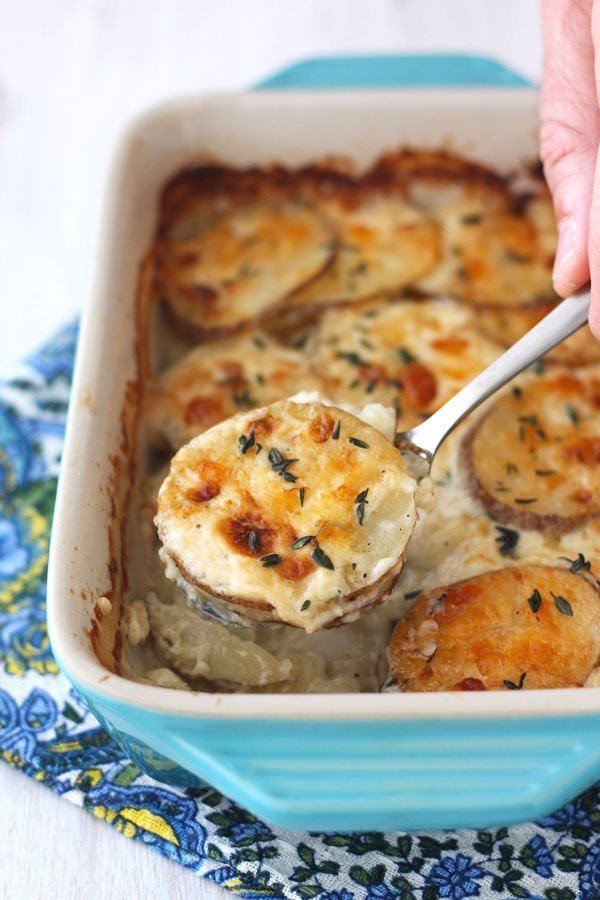 Toaster Oven Potatoes Au Gratin For Two #toasteroven #recipe #dinner