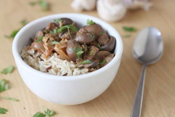 Pot mushroom stroganoff (Crock #vegetarian #crockpot #dinner #recipe