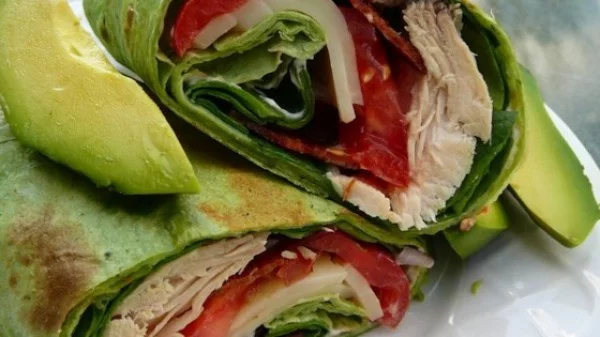 California Club Chicken Wraps Recipe #recipe #wrap #dinner #snack