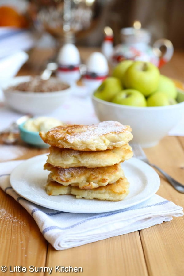 Polish Apple Pancakes #apples #food #dessert #snack #recipe