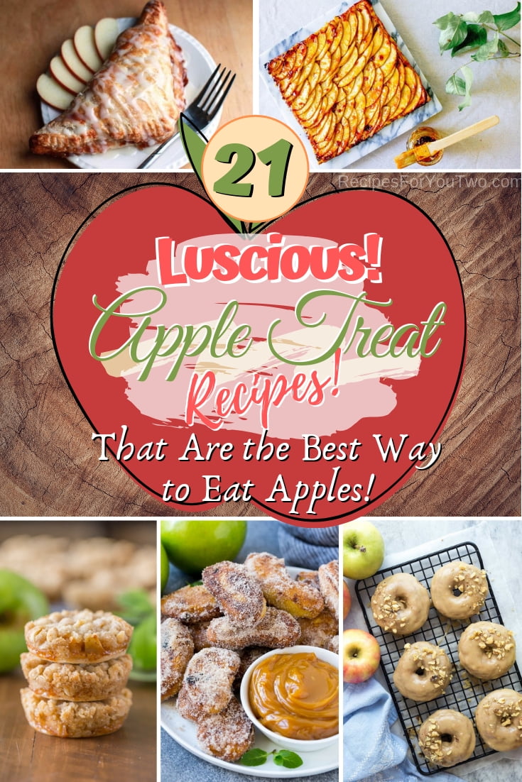 Want to know the best way to eat apples? Here are 21 luscious apple recipes to show you how. Great list! #apples #dessert #snack #recipe #food