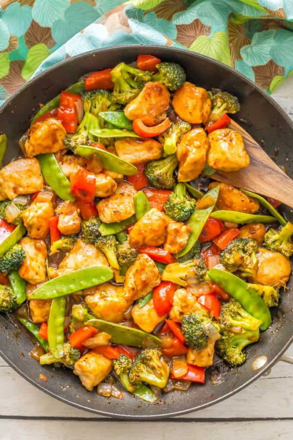 Easy sweet and sour chicken with vegetables #asianfood #dinner #recipe