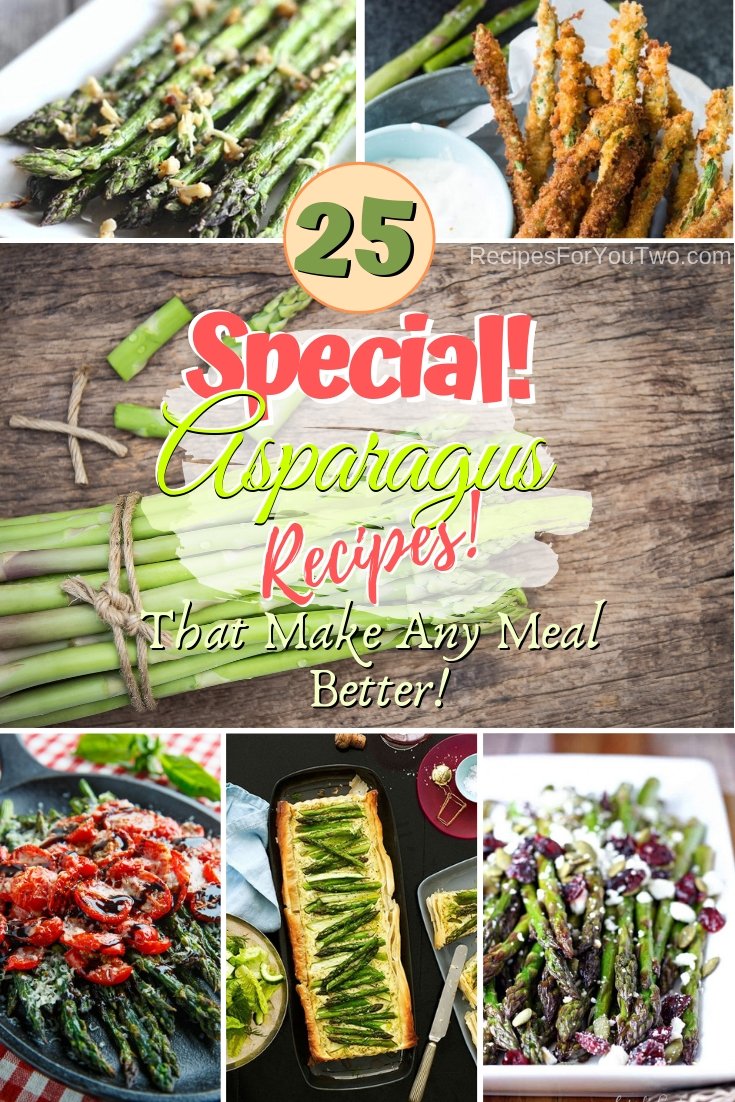 These asparagus recipes are great for the perfect side or even a main course. Great ideas! #asparagus #recipe #dinner #food #sidedish