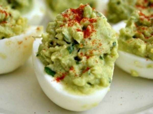 Deviled Avocado Eggs #avocado #recipe #food #dinner