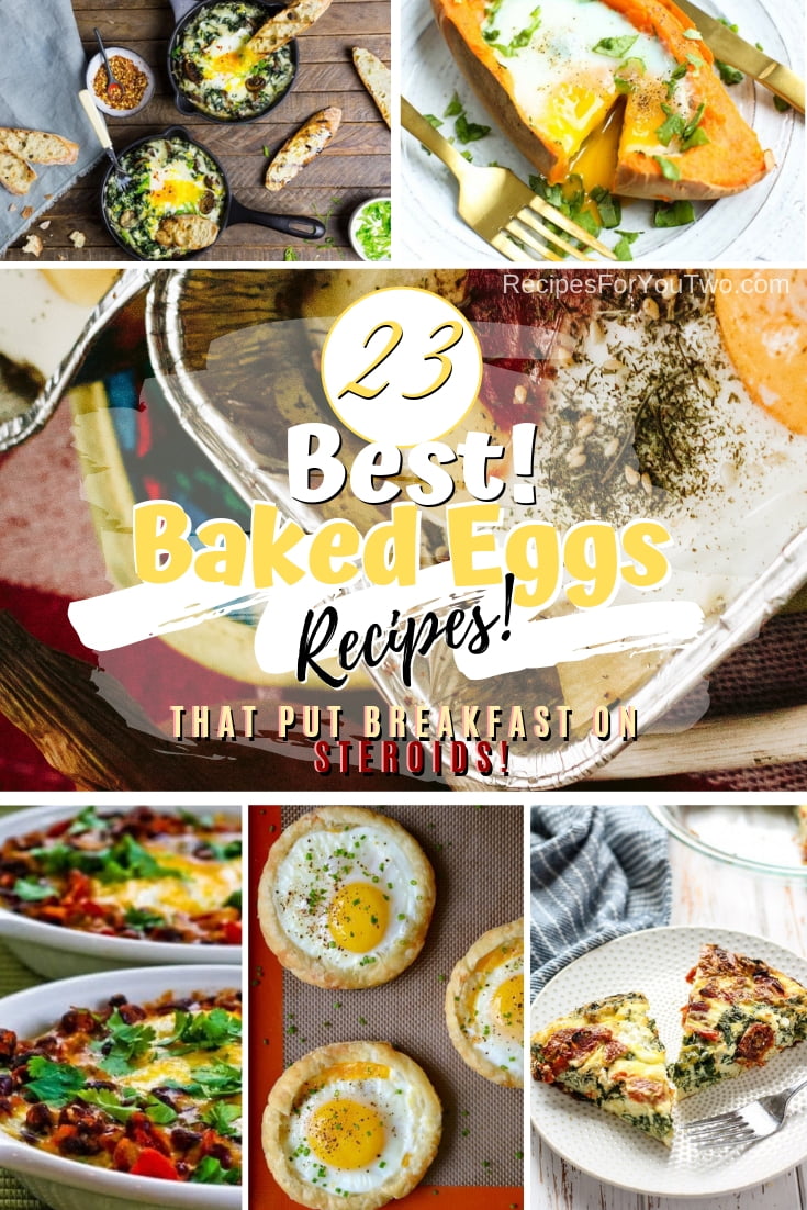 These awesome baked eggs recipes take breakfast to another level! 23 easy and delicious baked eggs recipes! #recipe #eggs #breakfast